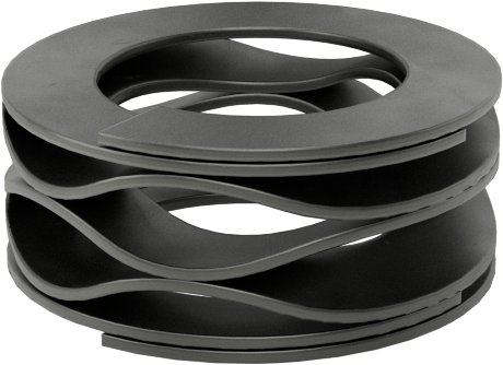 İstiflenmiş Dalgalı Disk Yay, Düz Uçlar, 5/16" Mil Çapı için, 0,075" Sıkıştırılmış Yükseklik