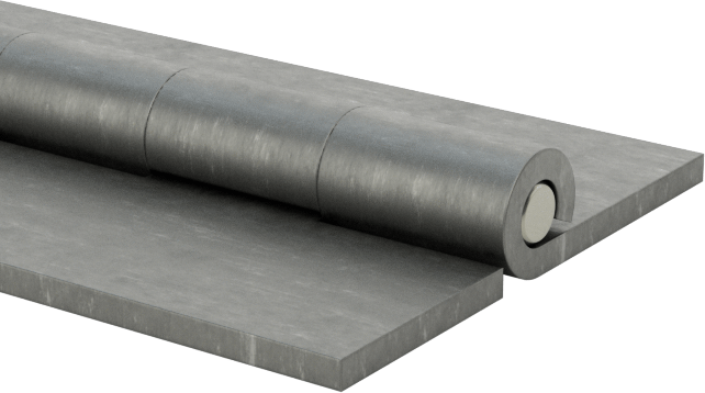 Delikli Olmayan Çelik Piyano Menteşesi, 3/4" Toplam Genişlik, 1/4“ Uzunluk x 0,148” Çaplı Mafsal