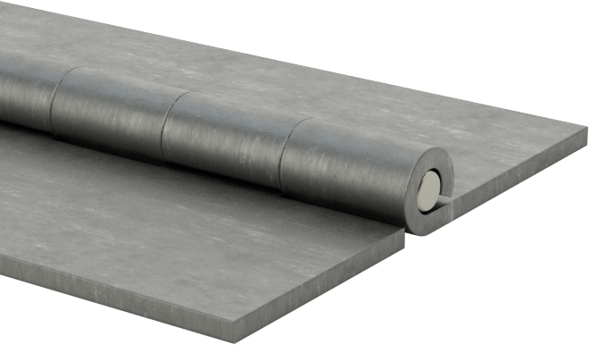 Delikli Olmayan Çelik Piyano Menteşesi, 1-1/16" Toplam Genişlik, 1/4“ Uzunluk x 0,148” Çaplı Mafsal