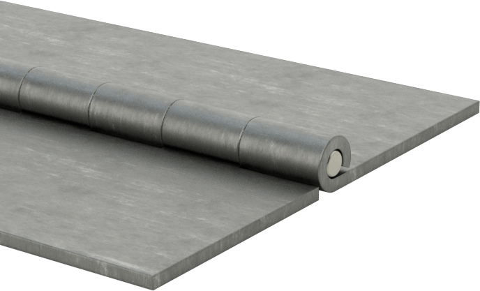 Delikli Olmayan Çelik Piyano Menteşesi, 1-1/2" Toplam Genişlik, 1/4“ Uzunluk x 0,148” Çaplı Mafsal