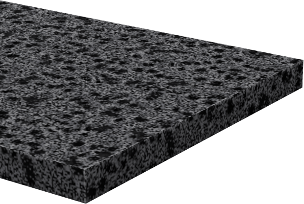 Ultra Hava Koşullarına Dayanıklı EPDM Köpük Levha, Yapışkanlı, Yumuşak, 3/4" Genişlik, 1/16" Kalınlık, 10 Fit Uzunluk
