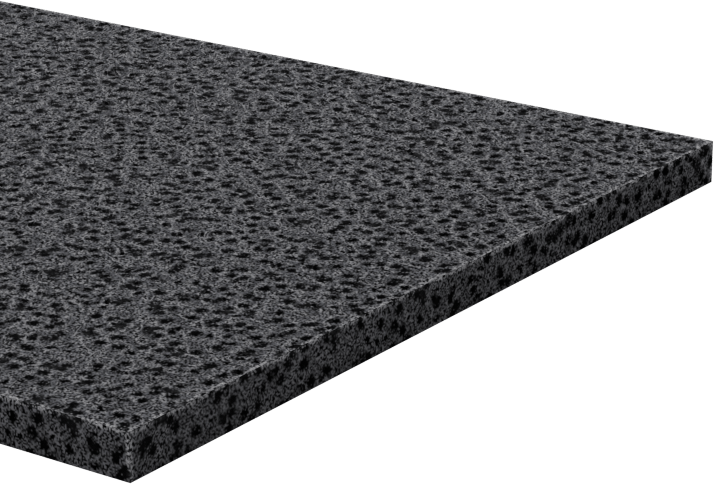Ultra Hava Koşullarına Dayanıklı EPDM Köpük Levha, Yapışkanlı, Yumuşak, 2 inç Genişlik, 3/32" Kalınlık, 10 Fit Uzunluk