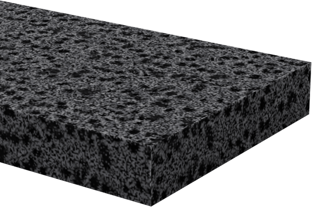 Ultra Hava Koşullarına Dayanıklı EPDM Köpük Levha, Yapışkanlı, Yumuşak, 5/8" Genişlik, 1/8" Kalınlık, 10 Fit Uzunluk