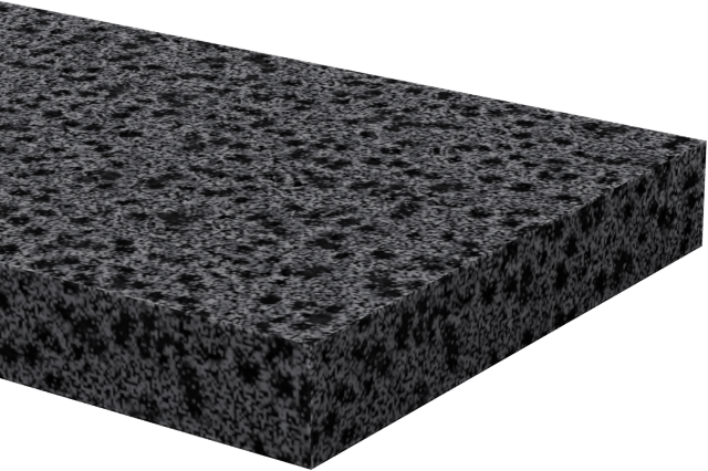 Ultra Hava Koşullarına Dayanıklı EPDM Köpük Levha, Yapışkanlı, Yumuşak, 3/4" Genişlik, 1/8" Kalınlık, 10 Fit Uzunluk