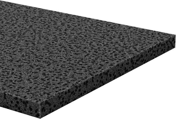 Ultra Hava Koşullarına Dayanıklı EPDM Köpük Levha, Yapışkanlı, Yumuşak, 2 inç Genişlik, 1/8" Kalınlık, 10 Fit Uzunluk