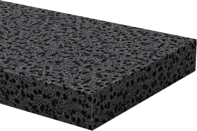 Ultra Hava Koşullarına Dayanıklı EPDM Köpük Levha, Yapışkanlı, Yumuşak, 1" Genişlik, 3/16" Kalınlık, 10 Fit Uzunluk