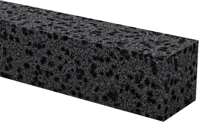 Ultra Hava Koşullarına Dayanıklı EPDM Köpük Levha, Yapışkanlı, Yumuşak, 1/4" Genişlik, 1/4" Kalınlık, 10 Fit Uzunluk