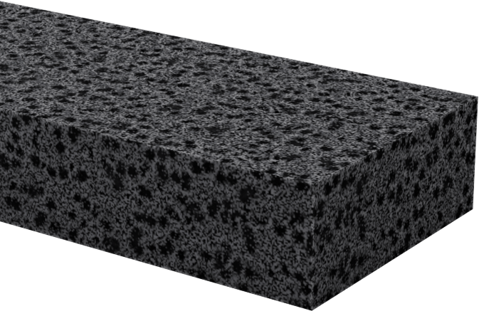 Ultra Hava Koşullarına Dayanıklı EPDM Köpük Levha, Yapışkanlı, Yumuşak, 5/8" Genişlik, 1/4" Kalınlık, 10 Fit Uzunluk