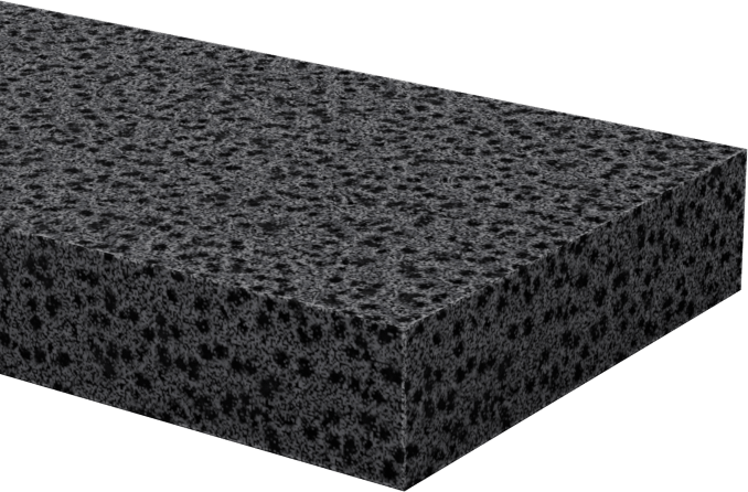 Ultra Hava Koşullarına Dayanıklı EPDM Köpük Levha, Yapışkanlı, Yumuşak, 1" Genişlik, 1/4" Kalınlık, 10 Fit Uzunluk