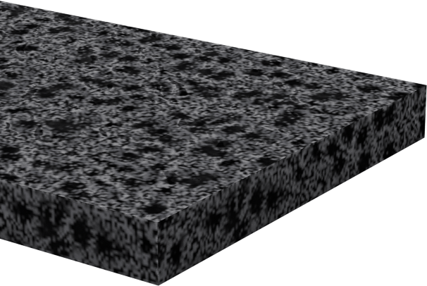 Ultra Hava Koşullarına Dayanıklı EPDM Köpük Levha, 1/2" Genişlik, 1/16" Kalınlık, 10 Fit Uzunluk