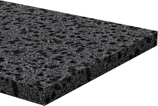 Ultra Hava Koşullarına Dayanıklı EPDM Köpük Levha, 3/4" Genişlik, 1/16" Kalınlık, 10 Fit Uzunluk