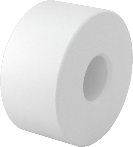 Yapışmaz Avara Silindiri, UHMW Yatak, 3/4" Makara Çapı, 3/8" Silindir Genişliği