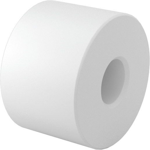 Yapışmaz Avara Silindiri, UHMW Yatak, 3/4" Makara Çapı, 1/2" Makara Genişliği