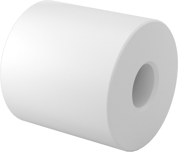 Yapışmaz Avara Silindiri, UHMW Yatak, 3/4" Makara Çapı, 3/4" Makara Genişliği