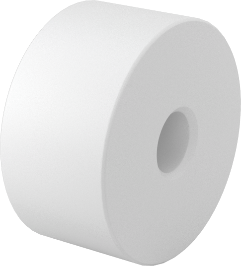 Yapışmaz Avara Silindiri, UHMW Yatak, 1/2" Makara Genişliği, 1/4" Mil Çapı için