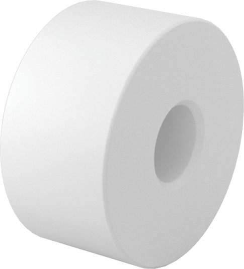 Yapışmaz Avara Silindiri, UHMW Yatak, 1/2" Makara Genişliği, 5/16" Mil Çapı için