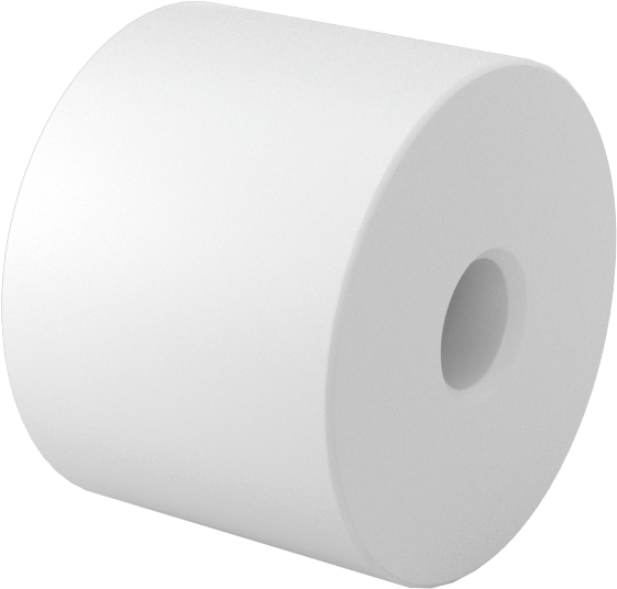 Yapışmaz Avara Silindiri, UHMW Yatak, 3/4" Makara Genişliği, 1/4" Mil Çapı için