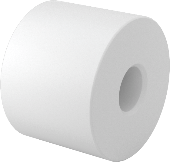 Yapışmaz Avara Silindiri, UHMW Yatak, 3/4" Makara Genişliği, 5/16" Mil Çapı için