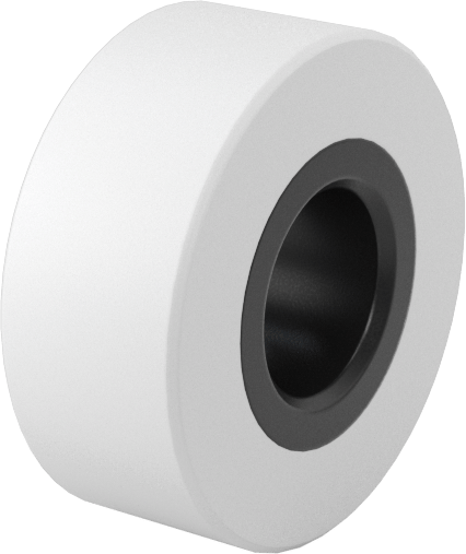 Yapışmaz Avara Silindiri, MDS Dolgulu Naylon Rulmanlı, 5/8“ Çap x 1/4” Genişlik Silindir
