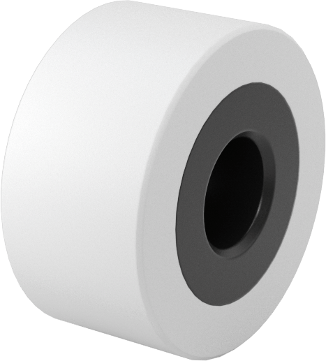 Yapışmaz Avara Silindiri, MDS Dolgulu Naylon Rulmanlı, 3/4“ Çap x 3/8” Genişlik Makara