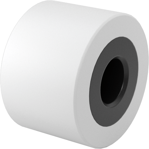 Yapışmaz Avara Silindiri, MDS Dolgulu Naylon Rulmanlı, 3/4“ Çap x 1/2” Genişlik Silindir
