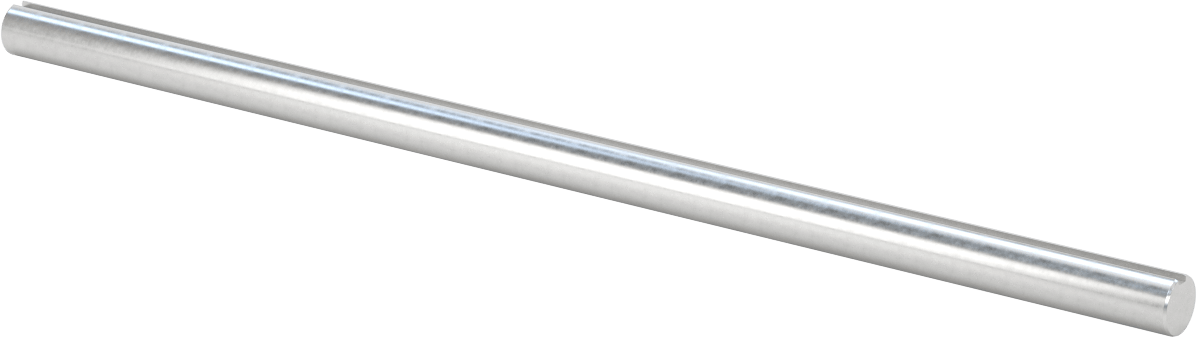 2024 Alüminyum Anahtarlı Döner Mil, Tam Anahtarlı, 1/2" Çap, 12" Uzunluk