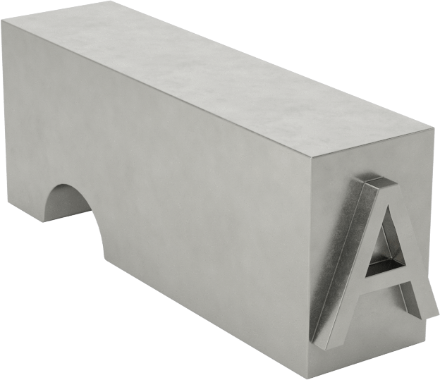 Çelik Mesaj Damgası, 1/4" Karakter Yüksekliği
