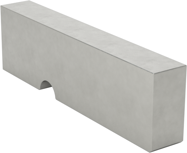 Cep Boyu Çelik Mesaj Damgası, 1/8" Karakter Yüksekliği, Boş ( )