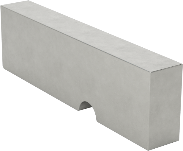 Cep Boyu Çelik Mesaj Damgası, 1/8" Karakter Yüksekliği, Boş ( )