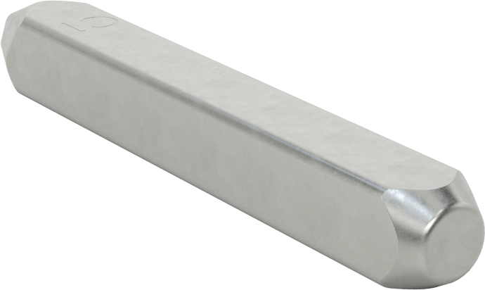 Denetim Sembolü Çelik Damga, Sembol C1, 1/8" Karakter Yüksekliği