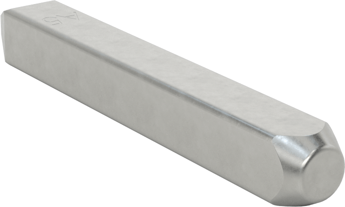 Denetim Sembolü Çelik Damga, Sembol A5 (Dikdörtgen), 1/8" Karakter Yüksekliği