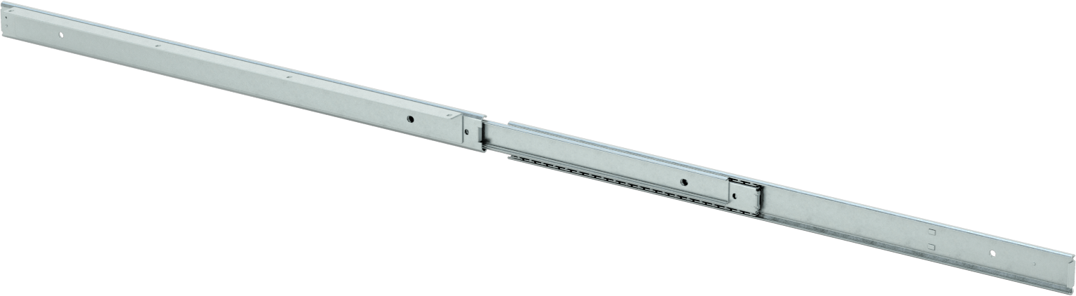 Kapalı Tutmalı Taban Montajlı Çekmece Kılavuzları, 22" Kapalı Uzunluk