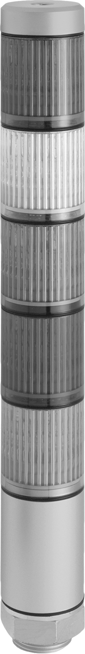 Yüzeye Monte LED Sinyal Kulesi, 5 Işık, 9-1/8" Yükseklik