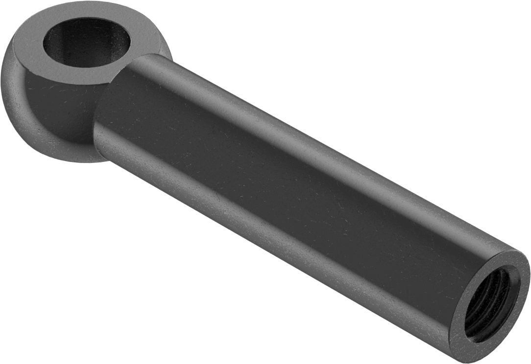 İçten Dişli Çubuk Ucu Cıvatası, Kısmi 3/4"-10 Dişli, 3/4" ID