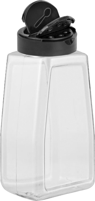 Yukarı Açılır Kapaklı Plastik Kavanoz, 16 FL oz/475 ml Kapasite