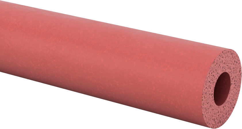 Yüksek Sıcaklık Köpük Tüp, 7/8" OD, 3/8" ID, 5 Fit Uzunluk