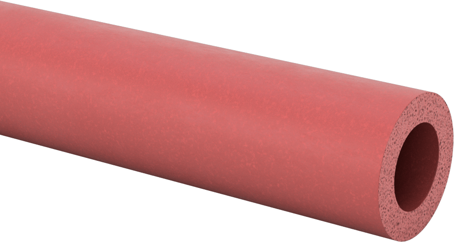 Yüksek Sıcaklık Köpük Tüp, 1-1/4" OD, 3/4" ID, 10 Fit Uzunluk