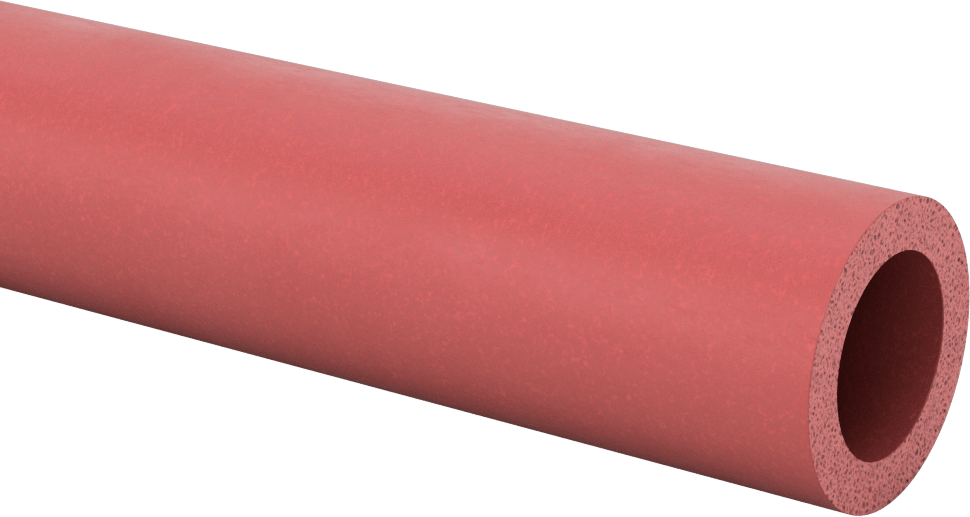 Yüksek Sıcaklık Köpük Tüp, 1-1/2" OD, 1" ID, 10 Fit Uzunluk