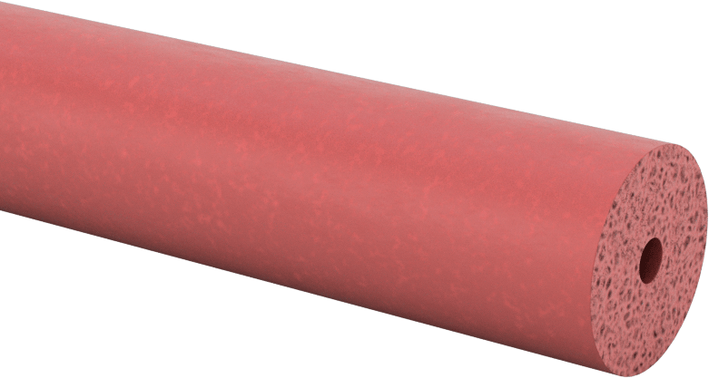 Yüksek Sıcaklık Köpük Tüp, 5/8" OD, 1/8" ID, 10 Fit Uzunluk