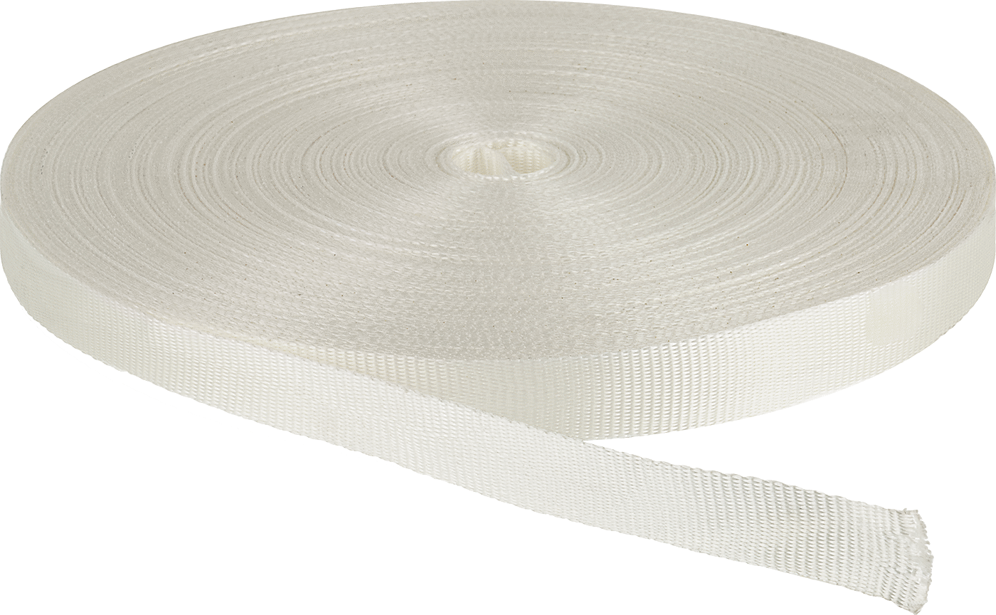 Sepet Örgülü Polyester Plastik Çember, Mini Bobin, 1-1/4“ Genişlik x 0,042” Kalınlık, 330 Fit Uzunluk