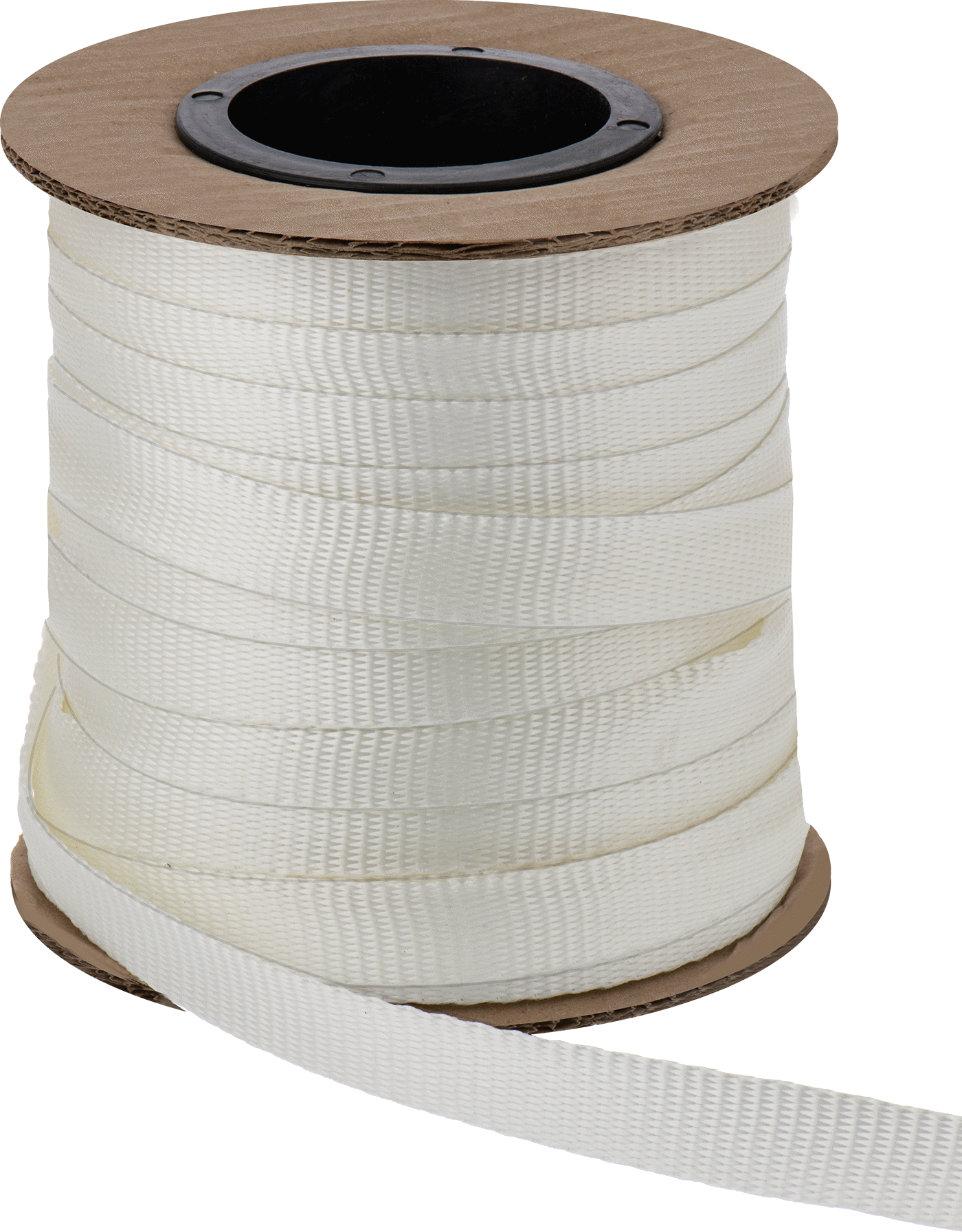 Sepet Örgülü Polyester Plastik Çember, Mini Bobin, 3/4“ Genişlik x 0,041” Kalınlık, 250 Fit Uzunluk