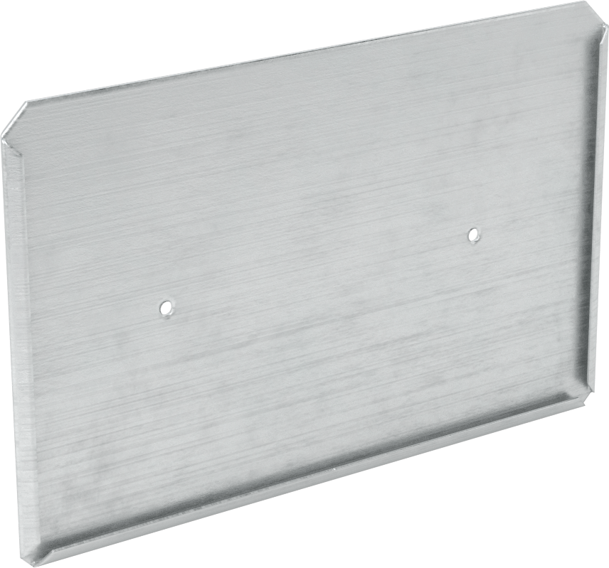 Gümüş Fırçalanmış Alüminyum Etiket Tutucu, Montaj Delikleri ile, Üst Ek Parça, 2-1/2“ Yükseklik x 3-7/8” Genişlik