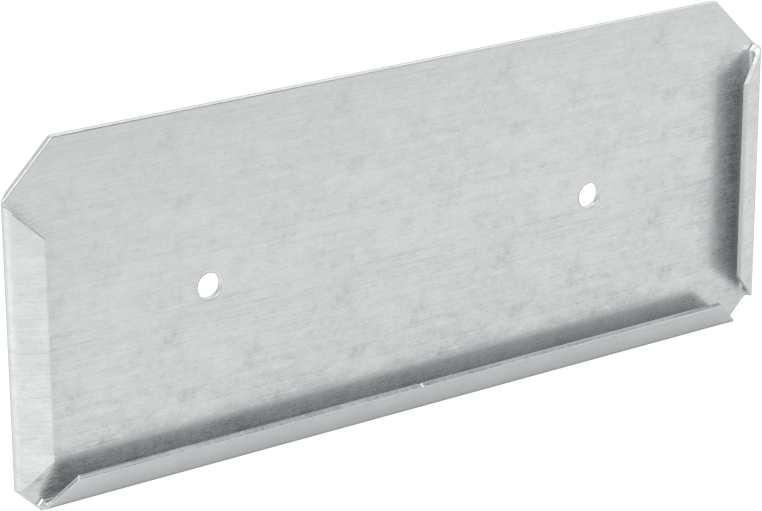 Gümüş Fırçalanmış Alüminyum Etiket Tutucu, Montaj Delikleri ile, Üst Ek Parça, 1“ Yükseklik x 2-1/2” Genişlik