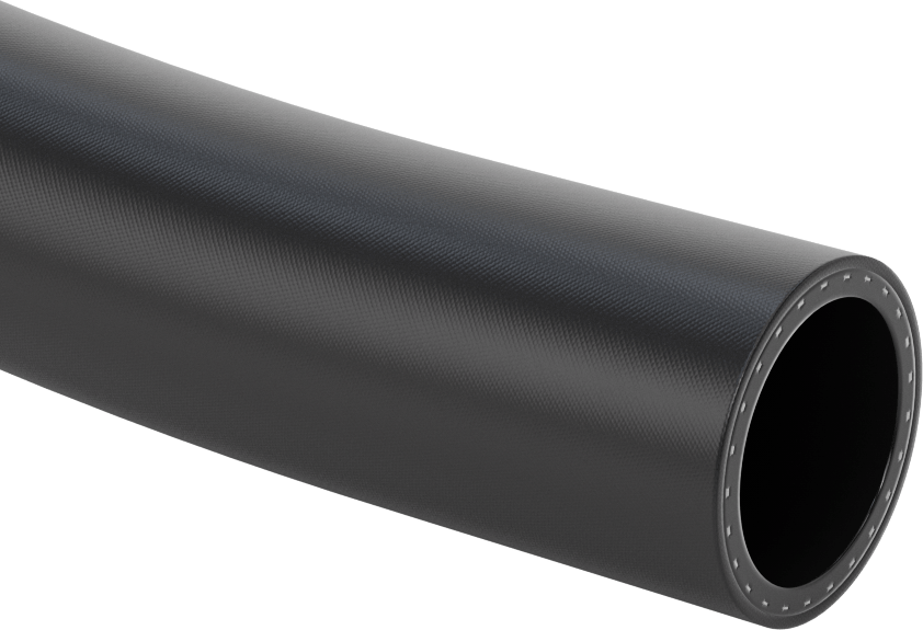 EPDM Kauçuk Hava Hortumu, 200 PSI @ 72°F, Siyah, 2" ID, 2-9/16" OD