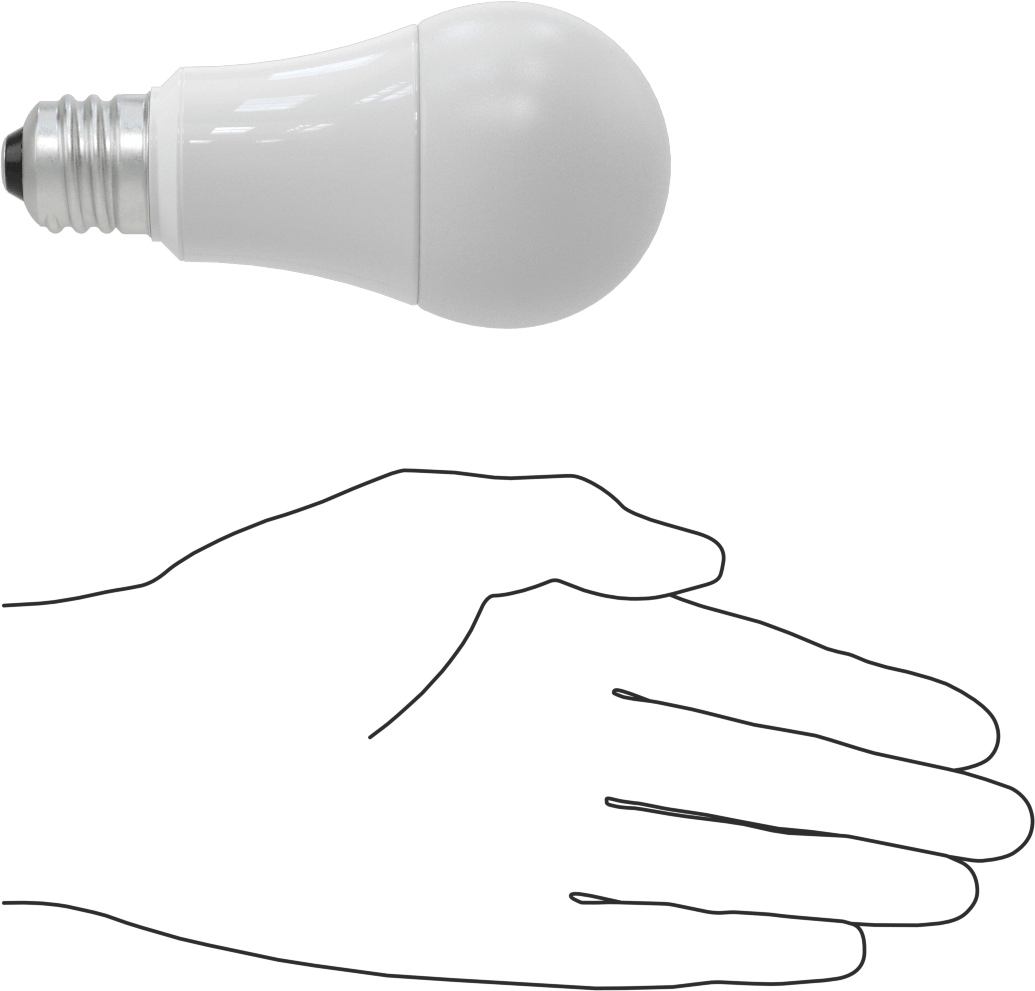 Vidalı Ampul, Orta Taban, 30/70/100 Watt Eşdeğer Akkor, 5000K
