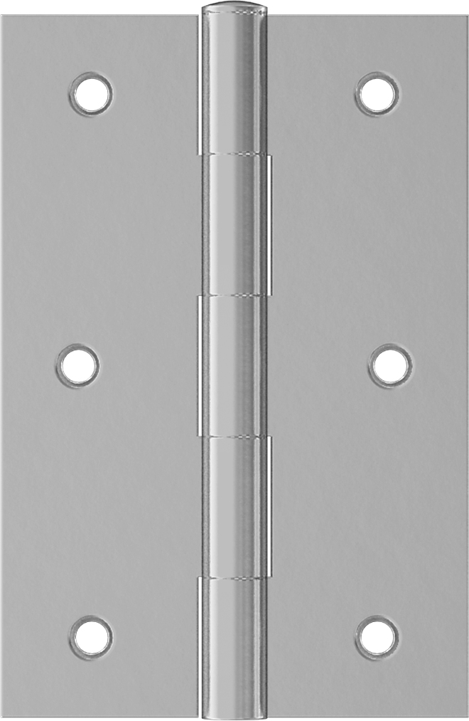 Delikli Gömme Montaj Menteşesi, Çıkarılabilir Pim, Kare Köşe, Çinko Kaplı Çelik, 3“ x 1” Yapraklar
