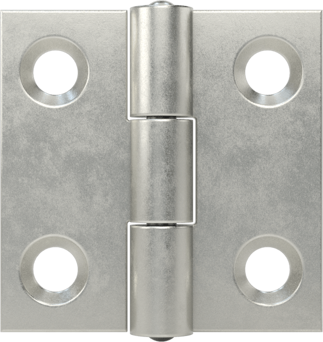 Delikli Gömme Montaj Menteşesi, Çıkarılamayan Pim, Çelik, 1“ x 1/2” Kapı Kanadı