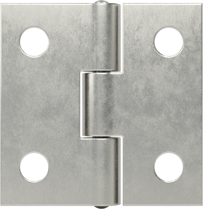 Delikli Gömme Montaj Menteşesi, Çıkarılamayan Pim, Çelik, 1“ x 1/2” Kapı Kanadı