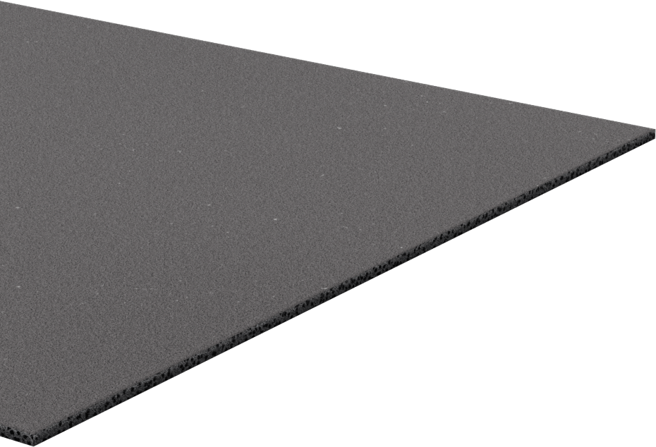 Çok Amaçlı Neopren Köpük, Yapışkan Sırtlı Şerit, 6" Genişlik, 1/16" Kalınlık, 10 Fit Uzunluk