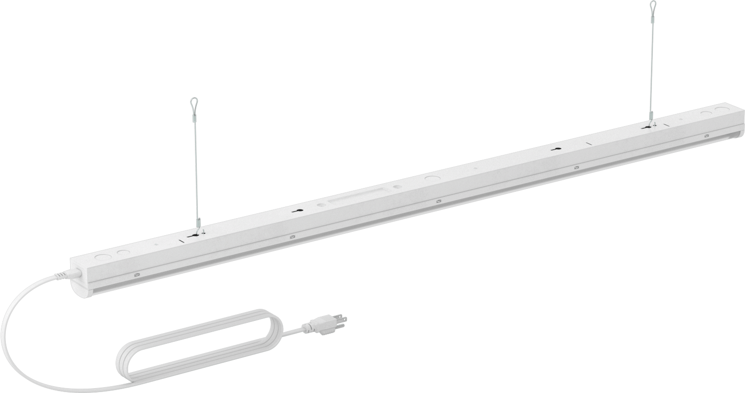 Takılabilir Tavan Işığı, Tavana/Duvara Montaj, 46“ Uzunluk x 1-7/8” Genişlik Toplam